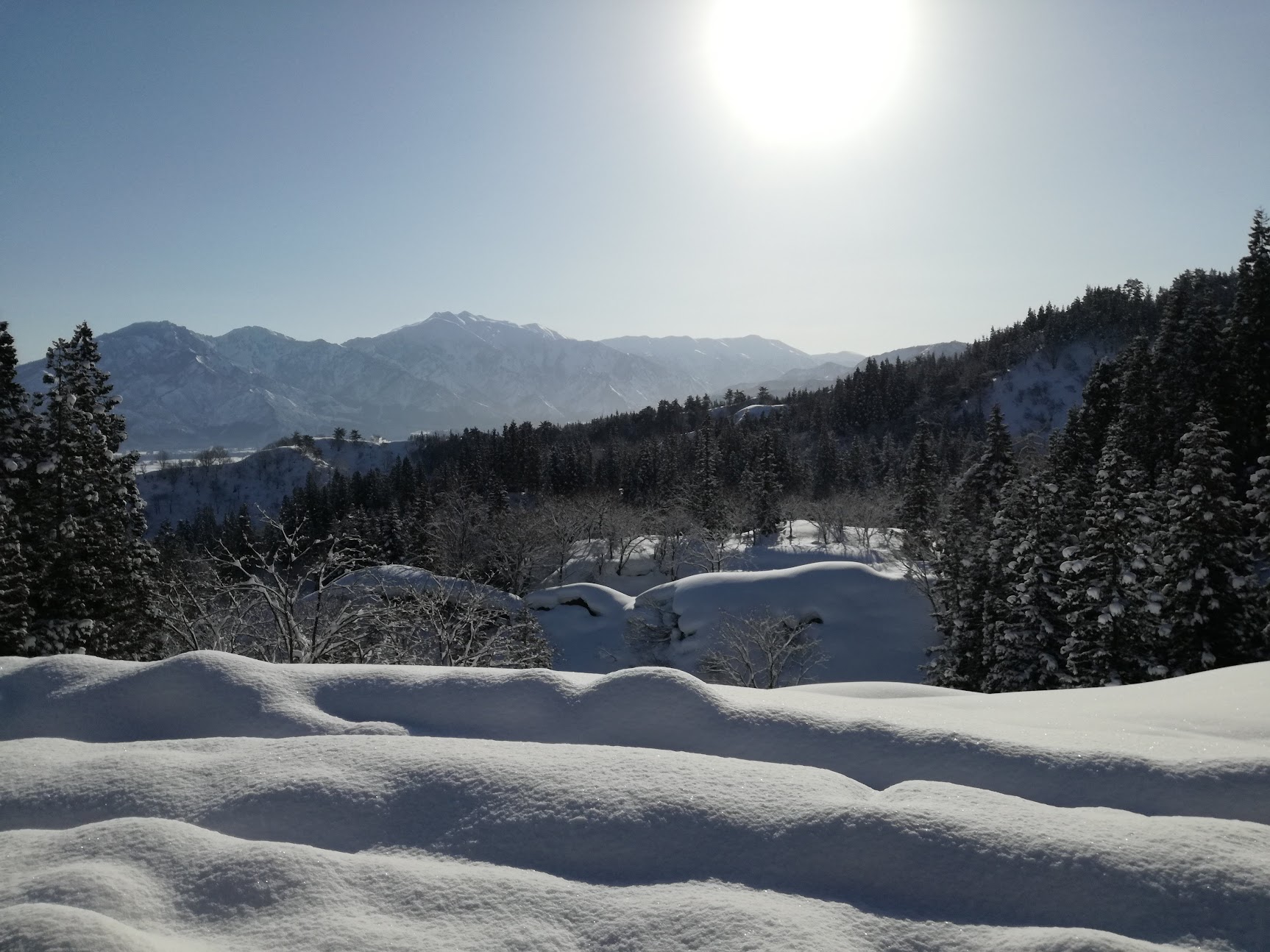 里山十帖周辺の雪景色