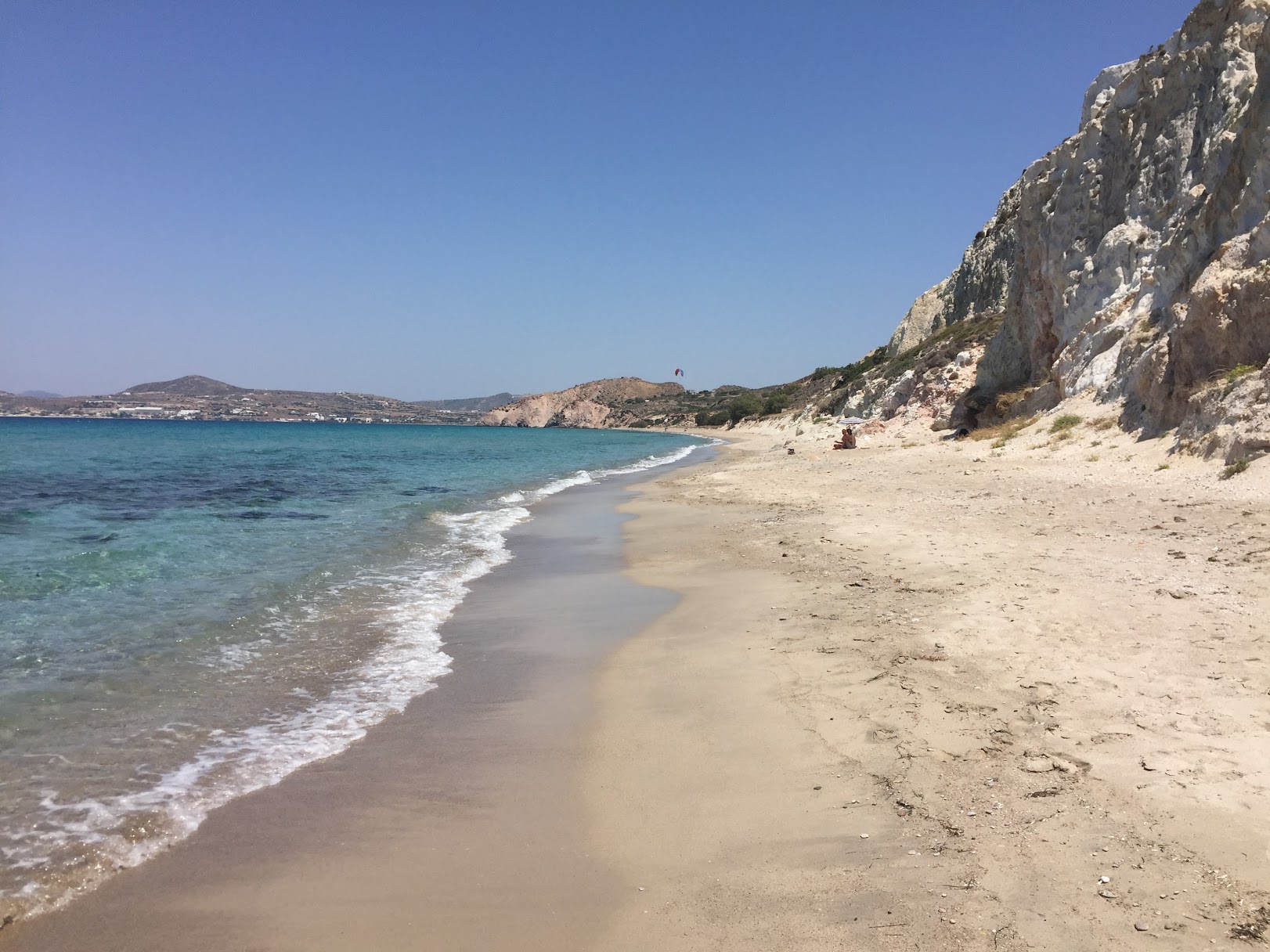 ギリシャのミロス島のビーチ