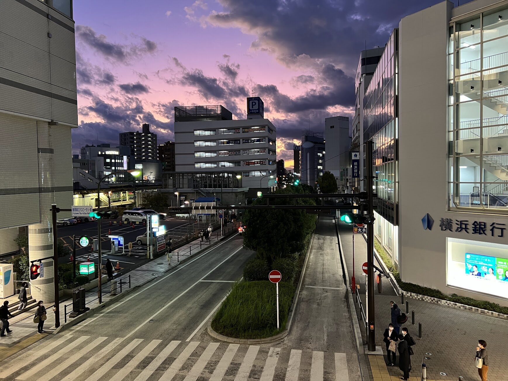 藤沢駅から見た景色
