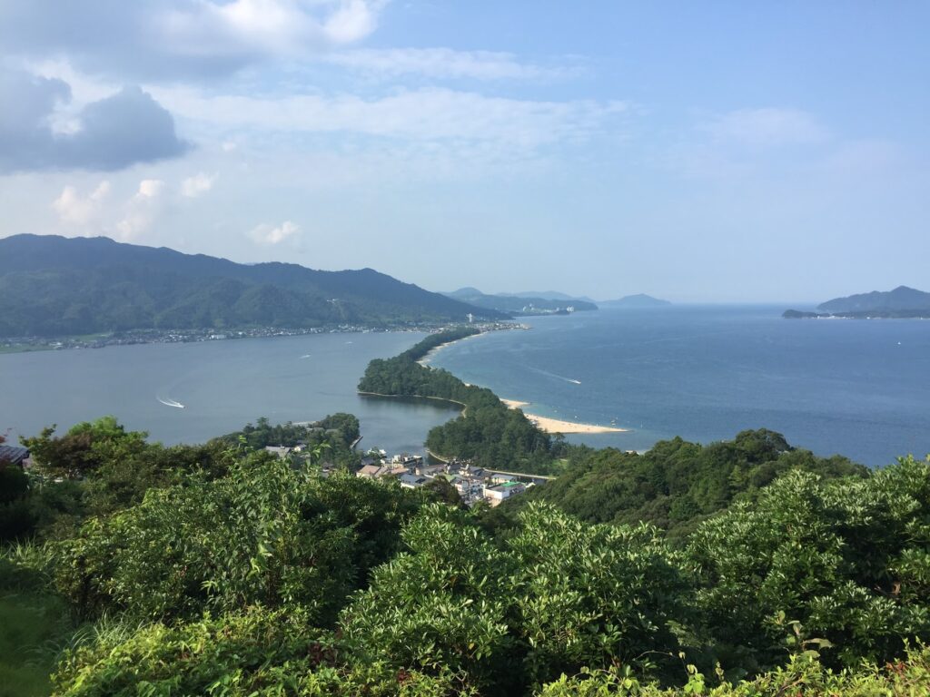 天橋立傘松公園から見た天橋立